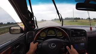 2JZ POV Lexus GS300 Single Turbo rainy day [upl. by Ahsele]