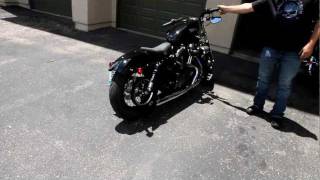 Harley Sportster Forty Eight with LSR 2 into 1 exhaust [upl. by Goetz]