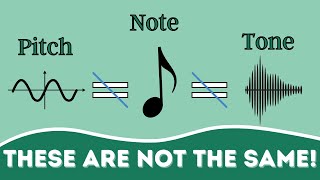 The Difference Between Pitch Note and Tone [upl. by Onailimixam]