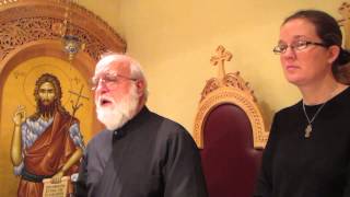 2014 12 07 Kontakion of Christs Nativity in Greek and English [upl. by Tnayrb]