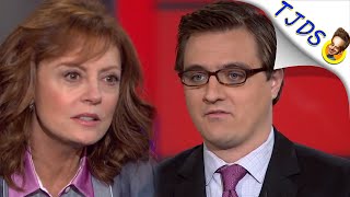 Susan Sarandon Condescended To By Chris Hayes For Bernie Sanders Support [upl. by Xxam]