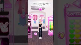 DTI but the theme is apology video dresstoimpress dti roblox [upl. by Trainer7]