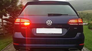 VW Golf 7 facelift 2017 LED tail lights [upl. by Shargel]