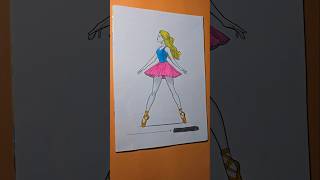 Barbie Ballerina barbie coloring art [upl. by Ailadi]