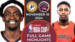 Full Game Highlights Toronto Raptors vs Indiana Pacers  November 18 2024  NBA Season nba [upl. by Llerrem]