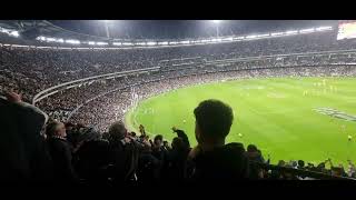 Final siren and Collingwood song after win over Carlton AFL 2024 [upl. by Ynetsed129]