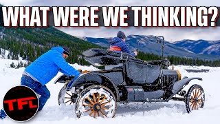 Can You Really Drive a 100YearOld Ford Model T In the Snow Part 3 [upl. by Einrae]