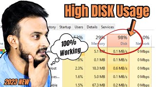 2023 FIX 100 Disk Usage Problem in Windows 1011  High Disk Usage [upl. by Lyndsey]