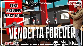 TEST VENDETTA FOREVER  MIX PARFAIT ENTRE PISTOL WHIP ET SUPERHOT   PREVIEW  GAMESCOM 2024 [upl. by Ellingston]