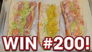 DELICIOUS HOAGIE SUB SANDWICH CHALLENGE [upl. by Dranyer]