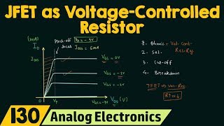 JFET as VoltageControlled Resistor [upl. by Nawek393]