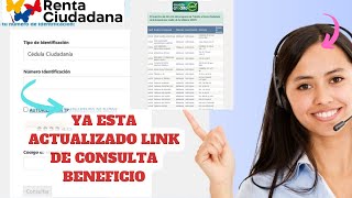 Habilitado LINK de Consultas Pagos Renta Ciudadana verificar que entidad y por donde cobrar [upl. by Thilde]