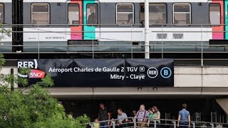 IledeFrance  Sur le RER B un préavis de grève mardi deux trains sur trois maintenus [upl. by Gnouv]