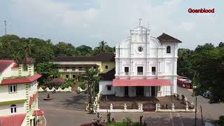 Aerial View Of Saviour Of The World Church Loutolim [upl. by Aical]