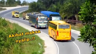 BEGINILAH DETIK” BUS GAGAL NYALIP BERAKIBAT FATAL [upl. by Lorine]