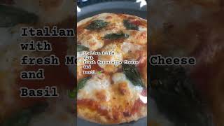 Italian Pizza with Mozzarella Cheese and Basil leavespizza viralvideo food [upl. by Heiney]