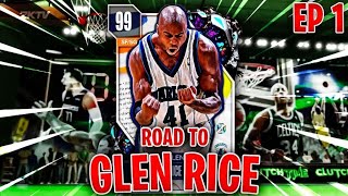 ROAD TO GLEN RICE EPISODE 1 BEGINNING OUR JOURNEY TO THE FREE GOAT NBA 2K24 MyTEAM [upl. by Ellened]