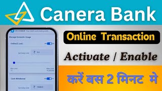 How to Activate online transactions in canara bank debit card l enable online payments in canara ATM [upl. by Auohc]