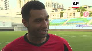 SLeague 2016  Jermaine Pennant first day of training with Tampines Rovers [upl. by Angell]