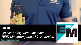 SICK  Unlock Safety with FlexLock RFID Monitoring and 180° Actuation  EandM [upl. by Saxela]