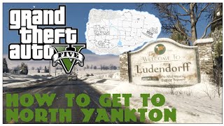 GTA V HOW TO GET TO NORTH YANKTON IN STORY MODE NO MOD [upl. by Llennoj]