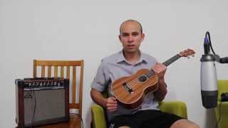 Aiersi Mahogany Tenor Ukulele SU026 with Pickup  sound sample [upl. by Aime866]