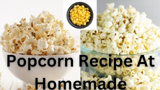 Popcorn Recipe At Homemade l Popcorn On Stove l How To Make Popcorn [upl. by Gonzalez76]