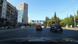 Driving in Athens L Kifisias Arditou Kallirois L Syggrou [upl. by Llemar]