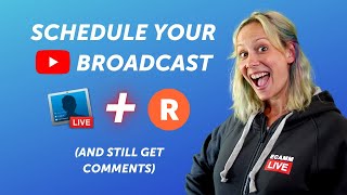 Schedule Your YouTube Broadcast Using Restream  Ecamm Live [upl. by Kirsten]