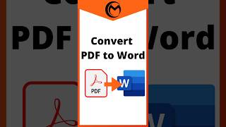 How to Convert PDF to Word file in Microsoft Word [upl. by Nudd]