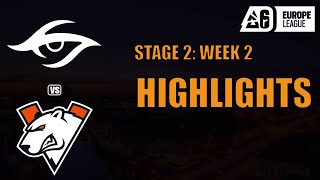 HIGHLIGHTS Secret vs Virtuspro  Europe League 2024  Stage 2 [upl. by Josey]