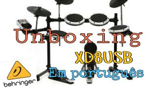 Como montar a bateria Behringer XD8USB  Unboxing [upl. by Leone798]