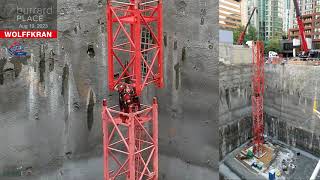 2 Burrard Place  Tower Crane assembled  Aug 19 2023 [upl. by Stanwood]