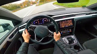 2023 VW Arteon Shooting Brake R Line 20 tdi  pov test drive [upl. by Amjan]