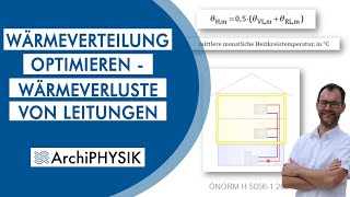 Wärmeverteilung optimieren  Wärmeverluste von Leitungen berechnen  ArchiPHYSIK Einsicht [upl. by Zischke]