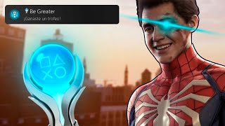 El TROFEO de PLATINO de SPIDERMAN PS4 es una GENIALIDAD 🕸 [upl. by Hall]