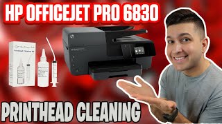 Hp Officejet Pro 6830 Printhead Cleaning  Not Printing Black or Color FIXED [upl. by Othelia]