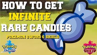 HOW TO GET INFINITE RARE CANDIES IN POKEMON SWORD AND SHIELD BEST METHOD [upl. by Annaek]