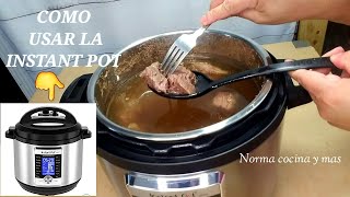 Como cocinar carne en instant potComo usar la instant pot [upl. by Nikkie]