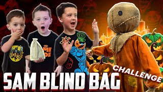 Spirit Halloween Sam Blind Bag Challenge  Spirit Halloween Animatronics [upl. by Adoc404]