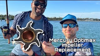 Mercury 150 Optimax Saltwater Impeller Replacement  SDS goes to Florida [upl. by Eveineg973]