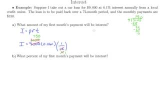 Simple Interest Problems 6 24b [upl. by Schwarz798]