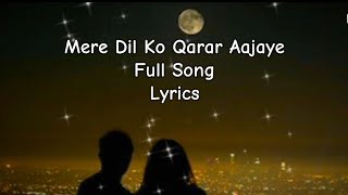 Mere Dil Ko Qarar Aa  Jigar 1992  Udit Narayan  Sadhana Sargam [upl. by Anoek]