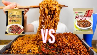 BLACK BEAN NOODLES This Or That ep 1 l MUKBANG [upl. by Ayanat601]