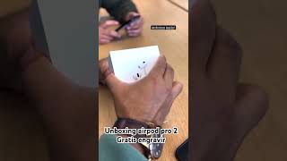 Unboxing airpod pro 2 gratis engravingengraving airpods applestore airpodspro [upl. by Klayman]