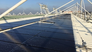 Halliwell Jones Stadium 80 kWp Solar PV Installation  Warrington Borough Council [upl. by Arabrab69]