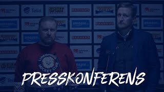 Presskonferens Leksands IF  Linköping HC [upl. by Neelcaj]