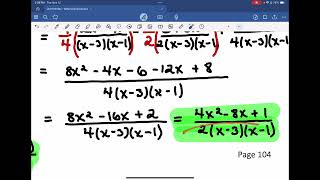 Math 201 Unit 6 Lesson 63 Part I Adding and Subtracting Rational Expressions [upl. by Ardried]