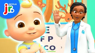 JJs Head Shoulders Knees And Toes CheckUp Song 🩺 CoComelon Lane  Netflix Jr [upl. by Leihcar]