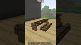 Modern Picnic Table Build In Minecraft  shorts [upl. by Yadrahs661]